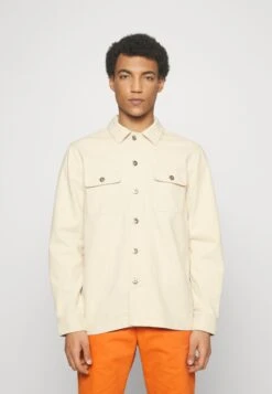 Pier One Undyed Twill- Chaqueta Vaquera - White