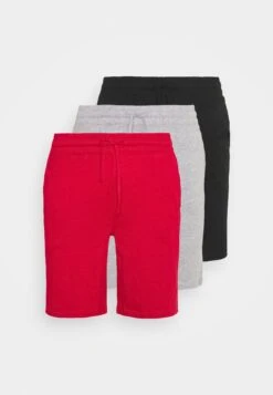 Pier One 3 Pack - Pantalón De Pijama - Black/Mottled Dark Grey/Red -Pier One Tienda de ventas 1018d5571e7c4e20970232840d5a3d54