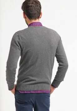 Pier One Basic Crewneck - Jersey De Punto - Dark Grey Melange -Pier One Tienda de ventas 116f3542801f490783011fe114c384a0