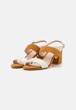 Pier One Leather- Sandalias - White/Cognac -Pier One Tienda de ventas 1342743762264bc58174535dd46482c5