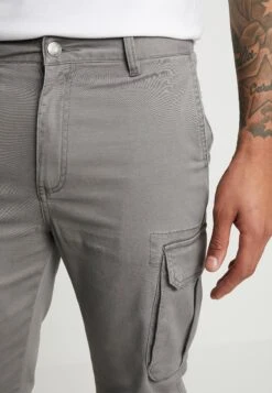 Pier One Cuffed Skinny Trouser- Pantalones Cargo - Grey 11 Pier One Cuffed Skinny Trouser- Pantalones Cargo - Grey -Pier One Tienda de ventas 23e76c0f49d9444ab8de480219f13356
