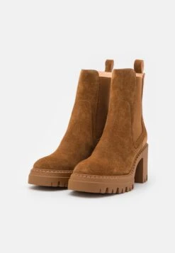 Pier One Leather - Botines De Tacón - Cognac -Pier One Tienda de ventas 2be65df1ec21468c939e38989695e7b8