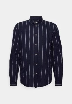 Pier One Linen Mix Stripe - Camisa - Dark Blue 12 Pier One Linen Mix Stripe - Camisa - Dark Blue -Pier One Tienda de ventas 3d79b1d40258406cbf02f1c2d4668403
