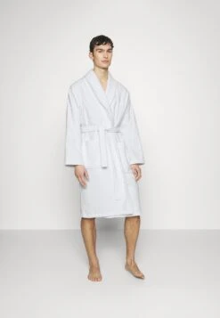 Pier One Shawl Towel Bathrobe - Albornoz - White
