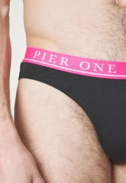 Pier One Branded Waistband Briefs 3 Pack - Braguitas - Black -Pier One Tienda de ventas 5e810e5c70554e669daddd4114c5752f