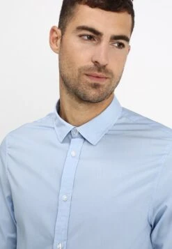 Pier One 2 Pack - Camisa Elegante - Light Blue/Dark Blue -Pier One Tienda de ventas 5ecc9a8b654d4ad789195b86f92aa59f