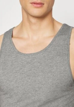 Pier One Rib Vestlue - Camiseta Interior - Grey/White/Blue -Pier One Tienda de ventas 651f5eab990948179a19a8d8a182168d