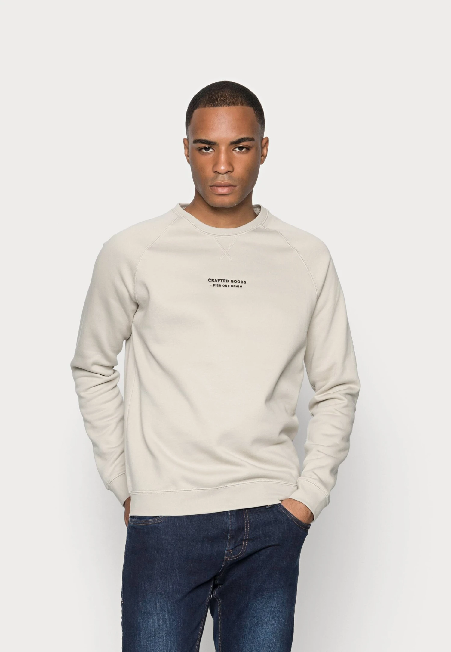 Pier One Crafted Goods Crew - Sudadera - Off-White 3 Pier One Crafted Goods Crew - Sudadera - Off-White