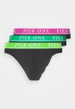 Pier One Branded Waistband Briefs 3 Pack - Braguitas - Black -Pier One Tienda de ventas 68332279d8a640caac60267b6cd7c785