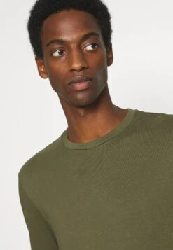 Pier One Camiseta De Manga Larga - Black/Dark Grey/Olive -Pier One Tienda de ventas 74db2bd0cf184eec91d2263c1009cdf1