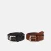 Pier One Leather 2 Pack - Cinturón - Cognac/Black 1 Pier One Leather 2 Pack - Cinturón - Cognac/Black -Pier One Tienda de ventas 7792092386d1430fbebc6bfbacb57a33