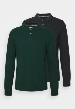 Pier One Long Sleeve 2 Pack- Polo - Dark Grey/Khaki 12 Pier One Long Sleeve 2 Pack- Polo - Dark Grey/Khaki -Pier One Tienda de ventas 797d6a7ee480495b8e72e1155193494c