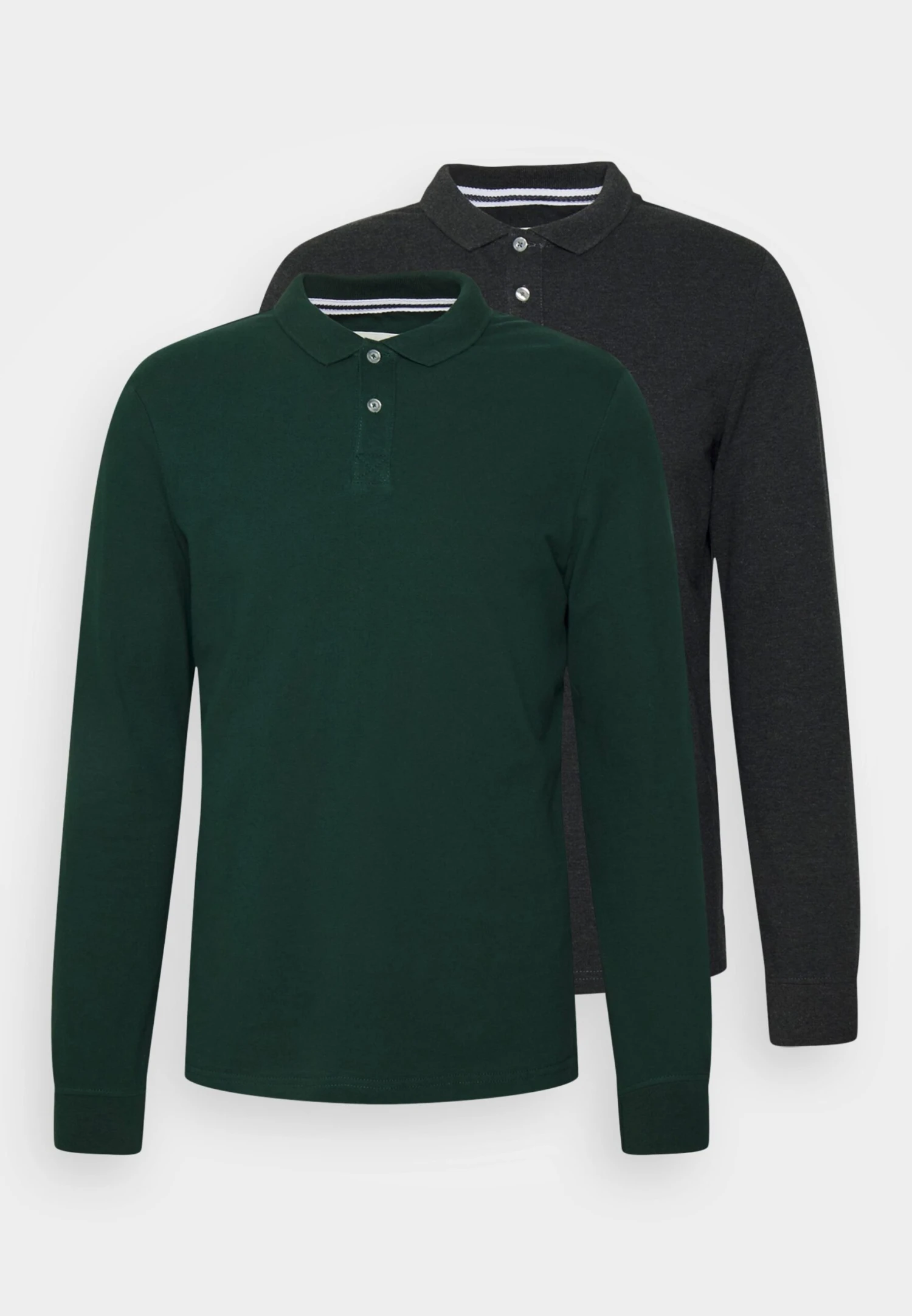 Pier One Long Sleeve 2 Pack- Polo - Dark Grey/Khaki 7 Pier One Long Sleeve 2 Pack- Polo - Dark Grey/Khaki - Imagen 5