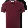 Pier One 2 Pack - Polo - Bordeaux/Black -Pier One Tienda de ventas 80c61fbab13d4f348c95aacb92cd3122