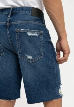 Pier One Shorts Vaqueros - Dark Blue Denim -Pier One Tienda de ventas 87967f7777b341e69e97f39a26d44312