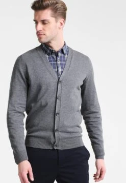Pier One Chaqueta De Punto - Dark Grey Melange