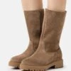 Pier One Leather Winter Boot - Botas - Taupe -Pier One Tienda de ventas 8bef5468585a4c10acc85d415b419533