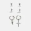 Pier One 3 Pack Unisex - Pendientes - Silver-Coloured