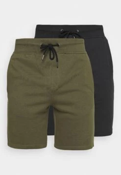 Pier One 2 Pack - Shorts - Black/Olive 12 Pier One 2 Pack - Shorts - Black/Olive -Pier One Tienda de ventas 97446a5d1f4444a39e0756e4edaa81f0