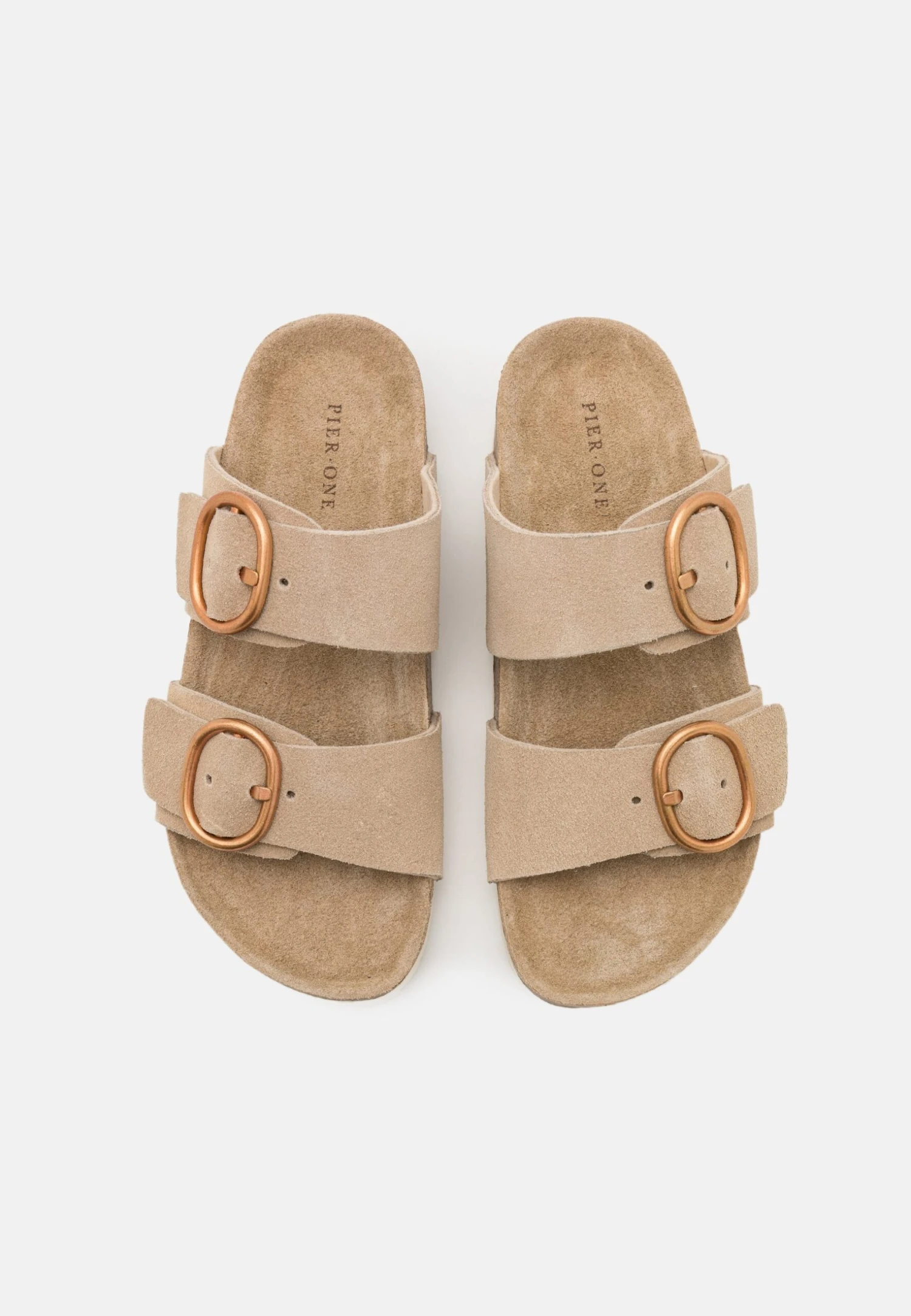 Pier One Leather - Sandalias Planas - Beige 8 Pier One Leather - Sandalias Planas - Beige - Imagen 6