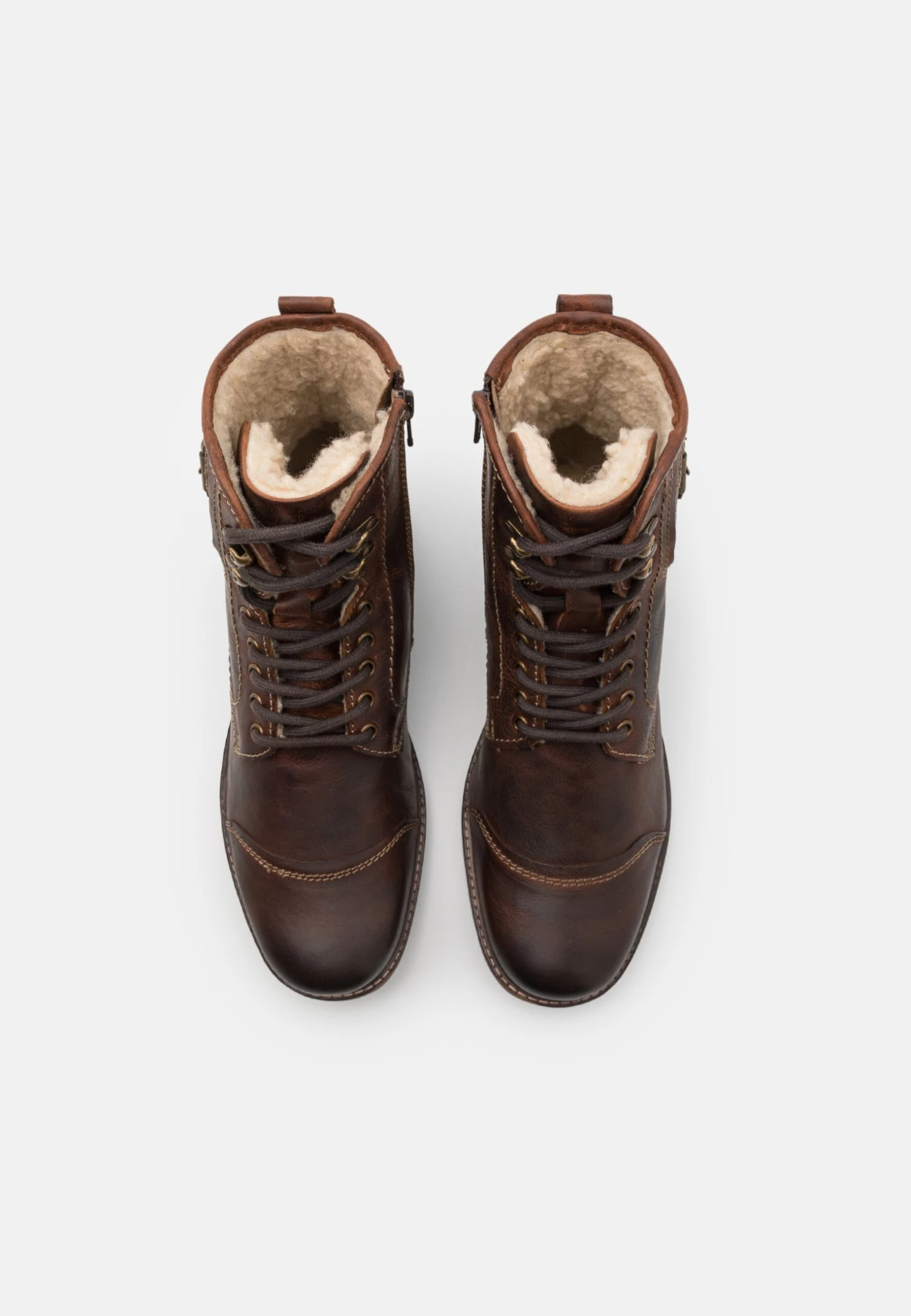 Pier One Leather - Botines Con Cordones - Brown 6 Pier One Leather - Botines Con Cordones - Brown - Imagen 4