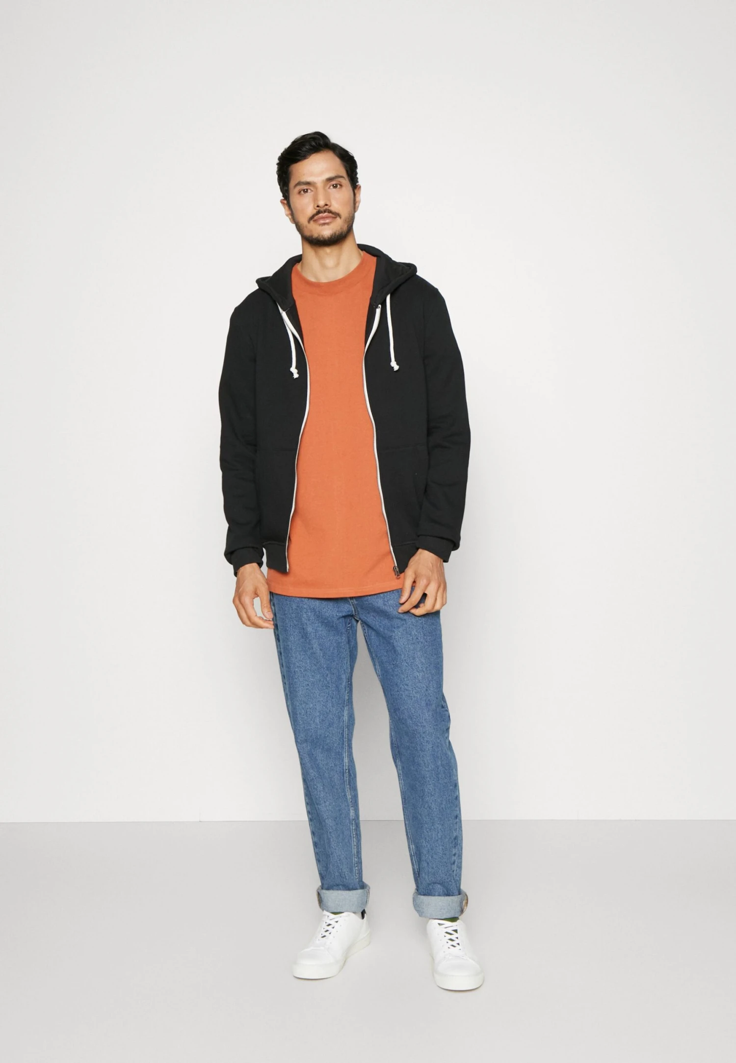 Pier One 2 Pack - Sudadera Con Cremallera - Black/Mottled Light Grey 3 Pier One 2 Pack - Sudadera Con Cremallera - Black/Mottled Light Grey