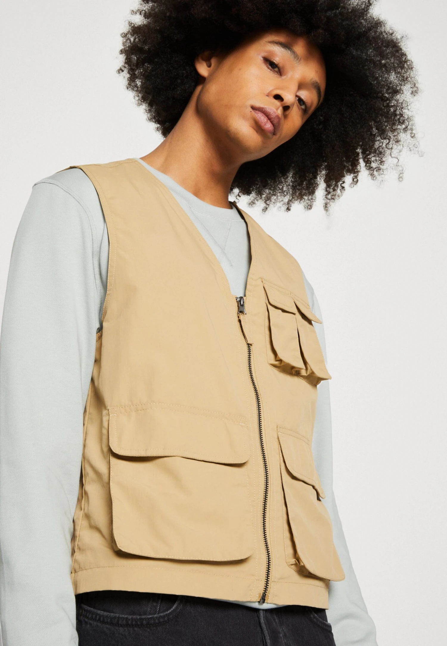 Pier One Chaleco - Tan 8 Pier One Chaleco - Tan - Imagen 6