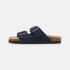 Pier One Leather Unisex - Pantuflas - Dark Blue
