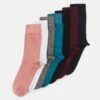 Pier One 7 Pack - Calcetines - Pink/White/Grey