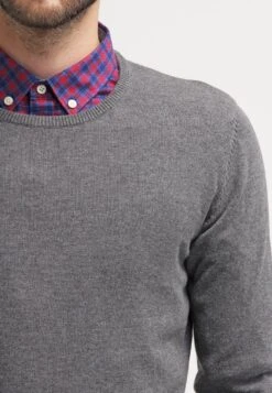 Pier One Basic Crewneck - Jersey De Punto - Dark Grey Melange -Pier One Tienda de ventas c1b29baf2944429ea88183988b30aa5a