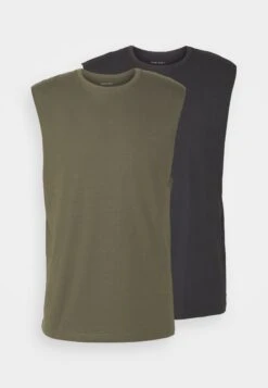 Pier One 2 Pack - Top - Black/Khaki 12 Pier One 2 Pack - Top - Black/Khaki -Pier One Tienda de ventas c754ddb9346549e8894dba6be226fca9