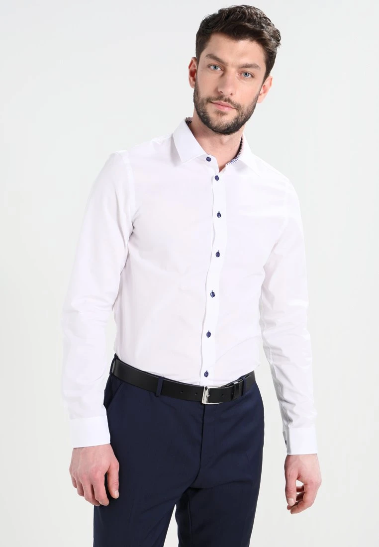 Pier One Camisa - White/Blue 3 Pier One Camisa - White/Blue