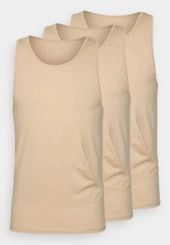 Pier One 3Pck Skin Tone Rib Vest- Camiseta Interior - Beige -Pier One Tienda de ventas dfaf9b2518a6467c8e0060f8bd177530