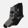 Pier One 5 Pack - Calcetines - Black -Pier One Tienda de ventas e785bc8a1a064436ad7f803871adc232