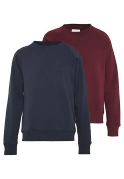 Pier One 2 Pack - Sudadera - Dark Blue/Bordeaux