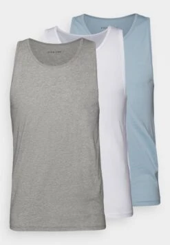 Pier One Rib Vestlue - Camiseta Interior - Grey/White/Blue -Pier One Tienda de ventas e99211e3d8db444f9435d35d6c461471