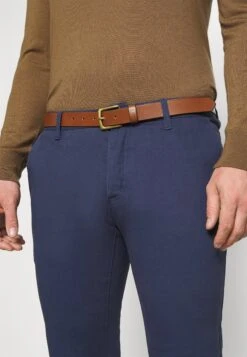 Pier One Belted - Pantalones Chinos - Dark Blue -Pier One Tienda de ventas f0de2ed3c221491eb7c8be84f3e739f9