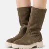 Pier One Leather Winter Boot - Botas - Khaki -Pier One Tienda de ventas f1e1084164b44c56bf7ad90acb69a5a2