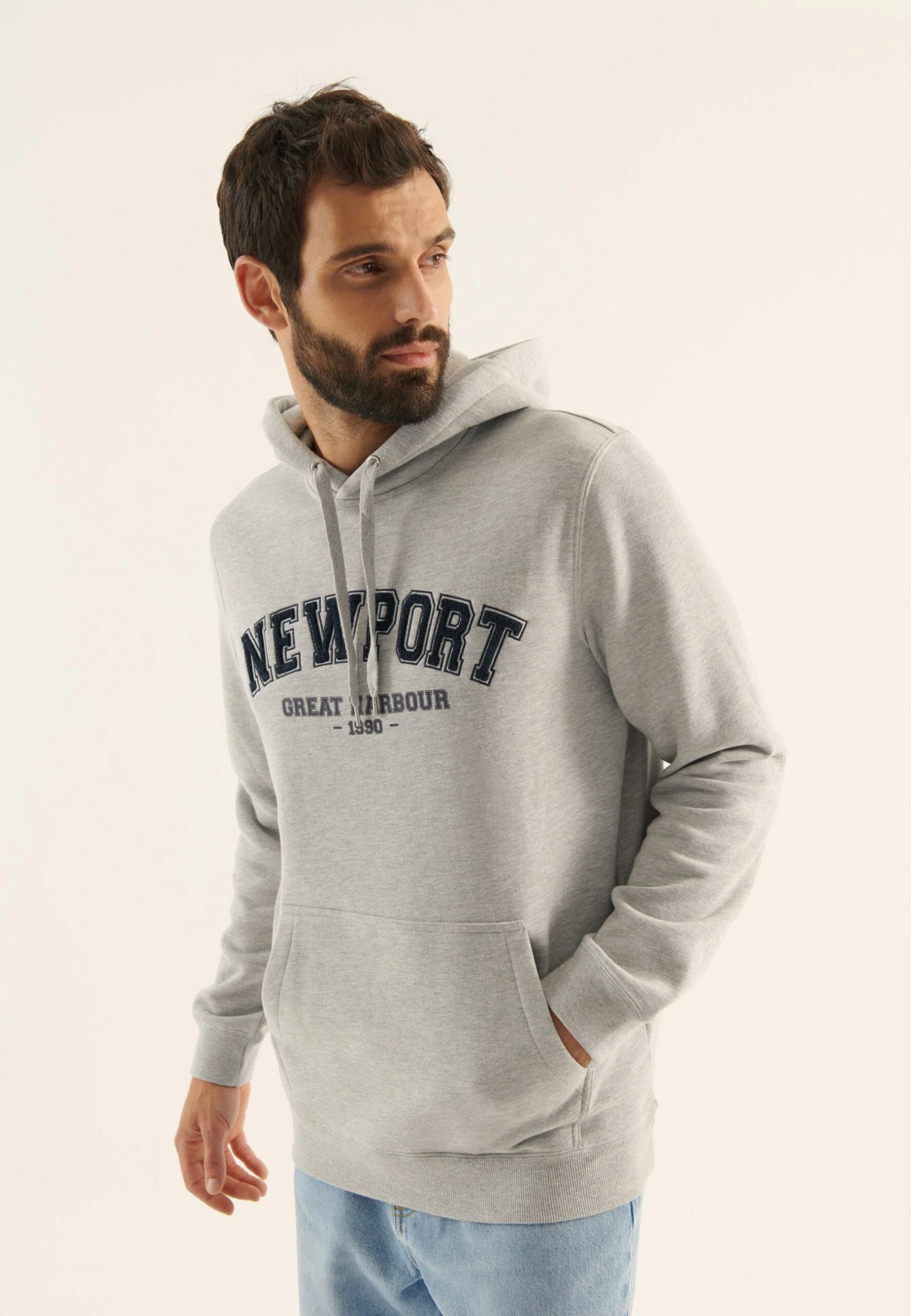 Pier One Sudadera - Mottled Light Grey 3 Pier One Sudadera - Mottled Light Grey