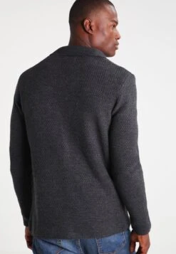 Pier One Chaqueta De Punto - Mottled Dark Grey -Pier One Tienda de ventas fc1dc35c22e840fa86835a3564411fbf