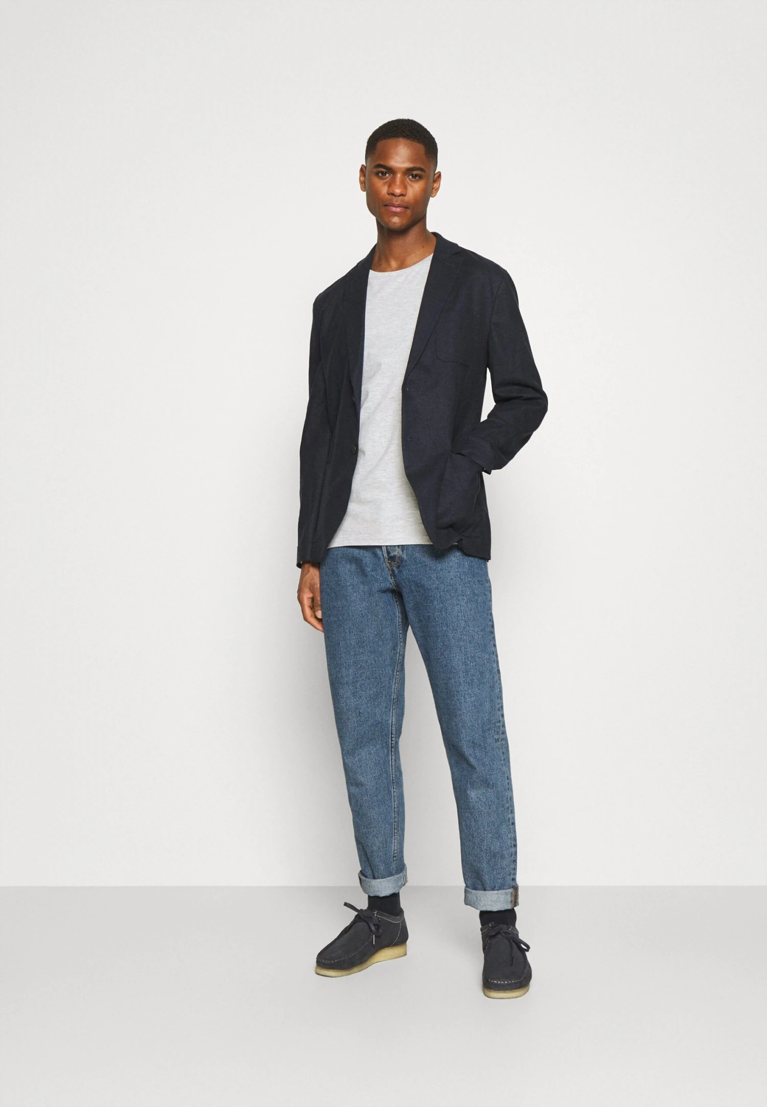 Pier One 5 Pack - Camiseta Básica - Black/White/Light Grey 3 Pier One 5 Pack - Camiseta Básica - Black/White/Light Grey